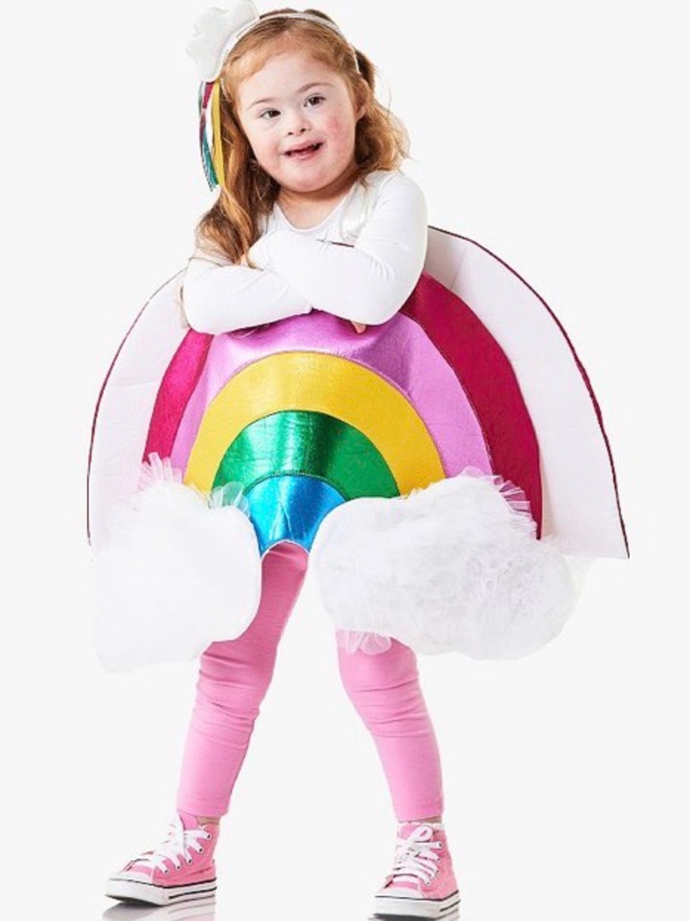 Pottery Barn Kids Metallic Rainbow Cloud Costume —size 4-6 years